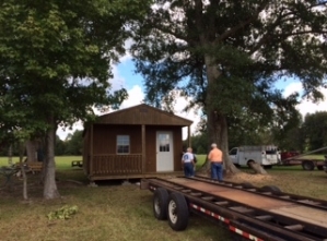 Hooterville Building Delivery Day