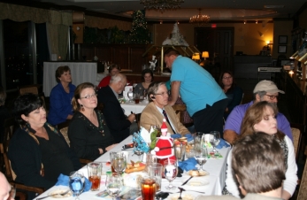 Everyone enjoying the dinner and fellowship