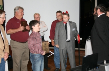 KF5NYQ Brandon presented the youngest DXCC 100 confirmed in Mississippi by his Elmers.